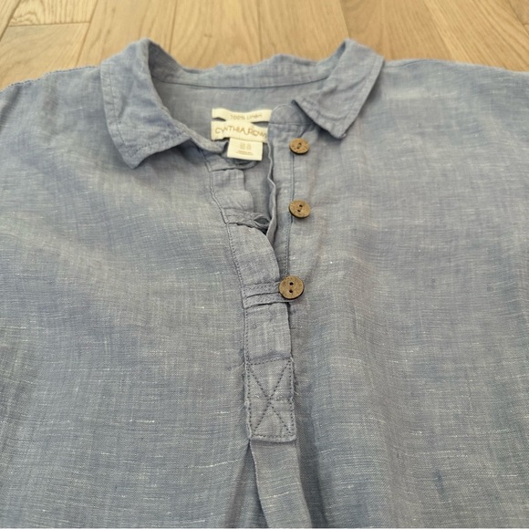 CYNTHIA ROWLEY Linen Top - Picture 7 of 11